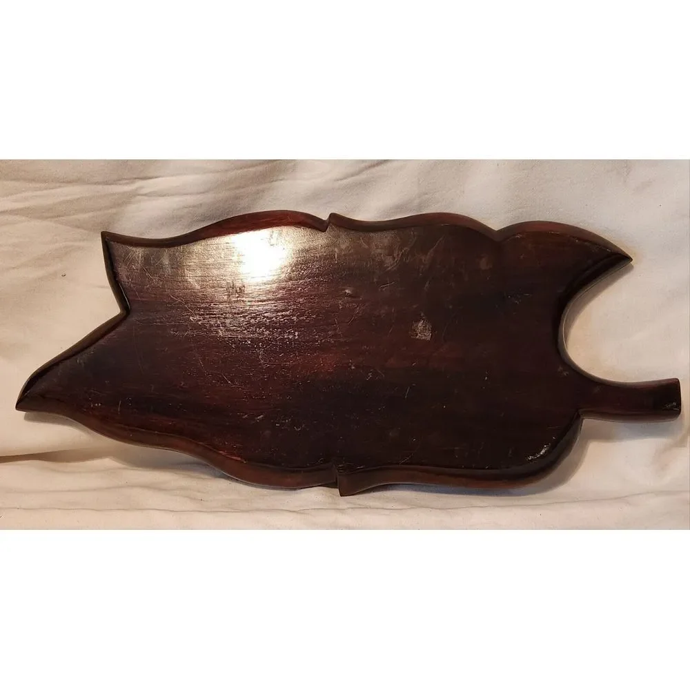 Haiti Mahagony Large‎ Serving Dish Platter Tray 24